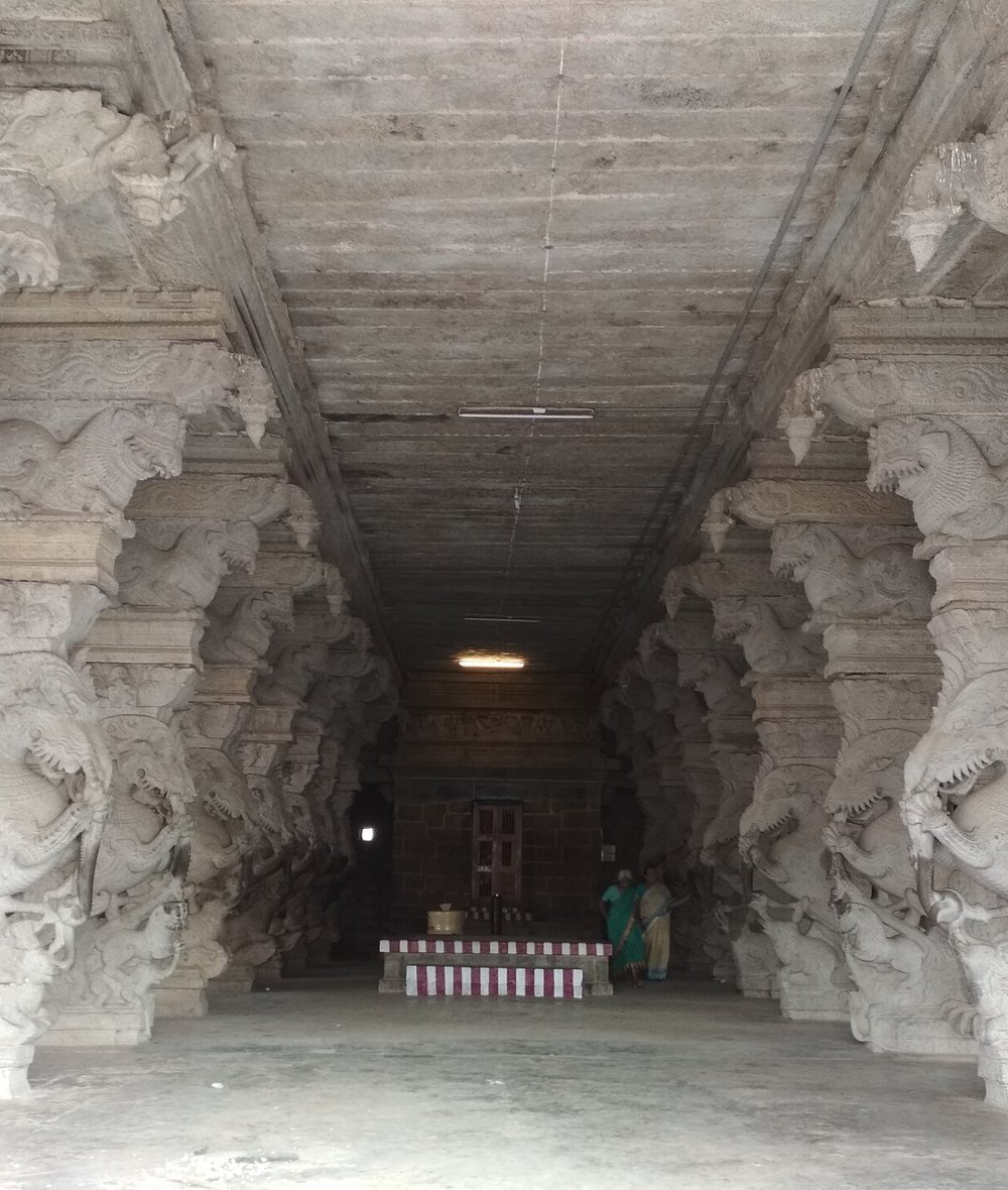 A traditional South Indian sweet shop setting in Srivaikuntam